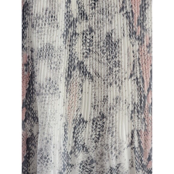 TRIBAL JEANS Women's L Silky Python Popover Flowy Peasant Blouse Shirt Top - Picture 3 of 13